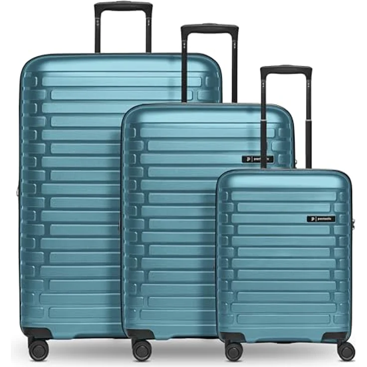 Pactastic Hartschalen Koffer-Set 3-teilig | hochwertiges Polypropylen Material | mit Dehnfalte erweiterbar um 5 cm | 4 Doppelrollen & TSA-Schloss für Damen & Herren (Collection 04) – Bild 1
