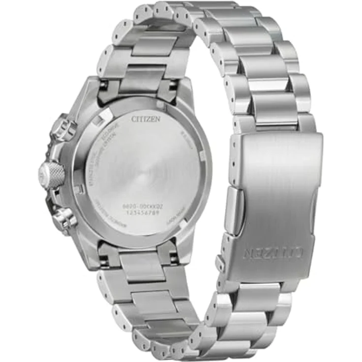 Citizen Eco-Drive Herrenuhr Chronograph, Edelstahl schwarz, solar, mit Antireflex-Saphirglas, CA4664-60E – Bild 4