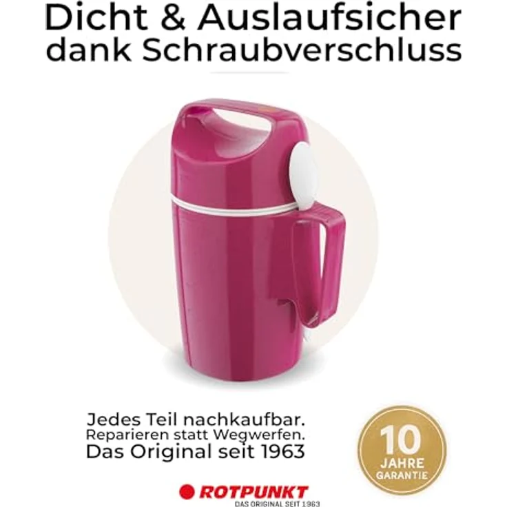 ROTPUNKT Isolierkanne DIRK 850, 0,85 l, BPA-frei, phthalatfrei, isolierend, inkl. Löffel – Bild 5