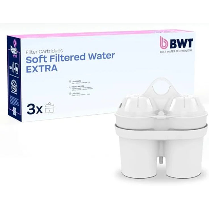BWT Wasser Zu-Aufbereiter-Zubehör 814873 - Patrone Soft Extra 3er-Pack – Bild 2