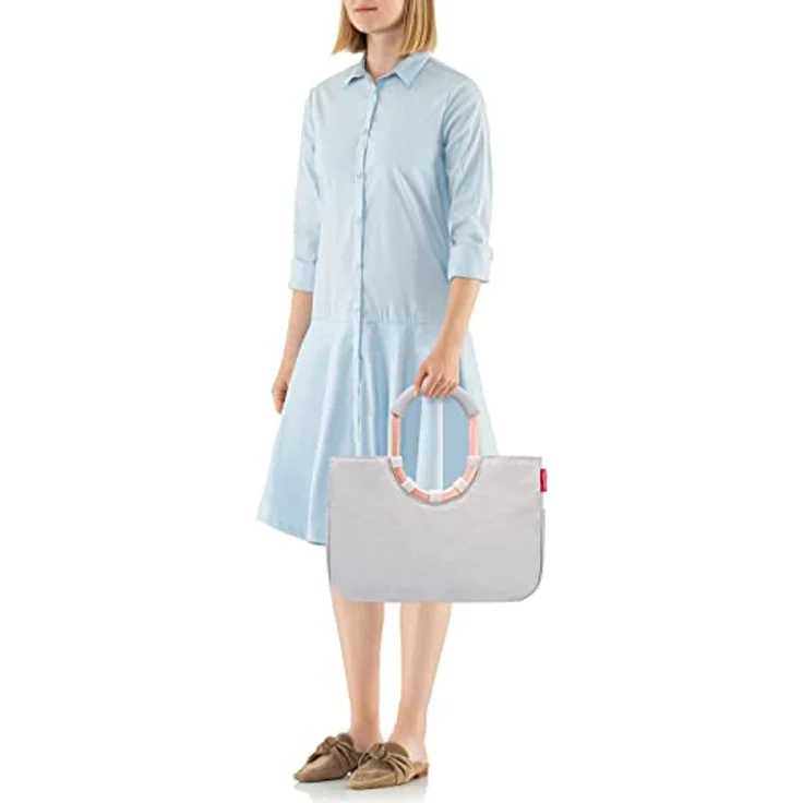 REISENTHEL® Shopper Einkaufstasche loopshopper M, wasserabweisend mit gepolsterten Tragegriffen, twist sky rose – Bild 6