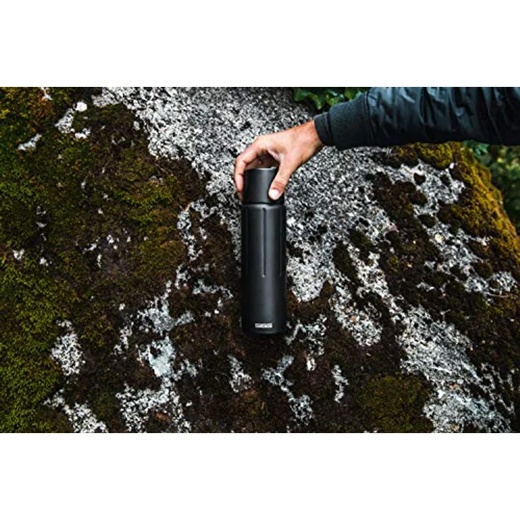 SIGG Thermo Trinkflasche Gemstone IBT Obsidian Schwarz 1,1L Edelstahl Drehverschluss auslaufsicher – Bild 6