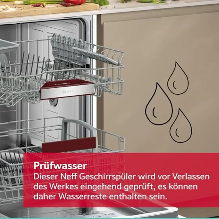Neff N 50 S155HTX04E, vollintegrierbarer Geschirrspüler mit Chef 70°C und Glasschutz 40°C Programm, 60 cm, flexibles Korbsystem, Home Connect App-fähig – Bild 12