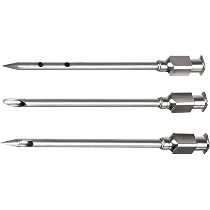 Ruhhy Fleischspritze-Set Marinadenspritze 50ml mit 3 Edelstahl-Fleischnadeln zum Pökeln für Rinder- und Schweinebraten, BBQ Smoker Zubehör – Bild 5