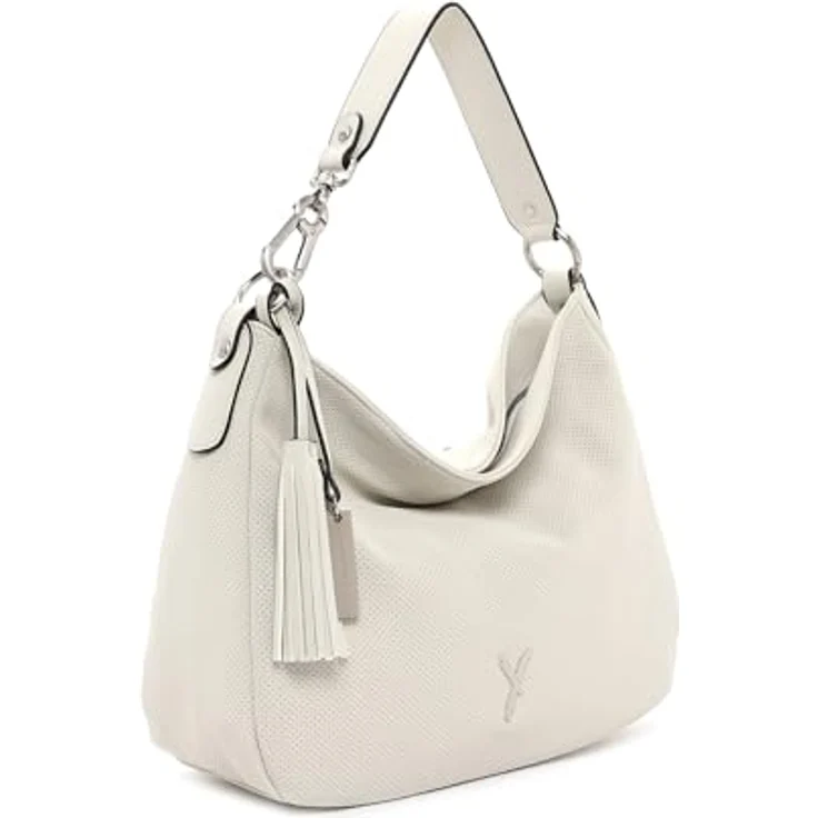 Suri Frey Beutel Romy, Handtasche aus Feinsynthetik mit Reißverschluss, beige, PETA-Approved Vegan, 33x20x15 cm – Bild 3
