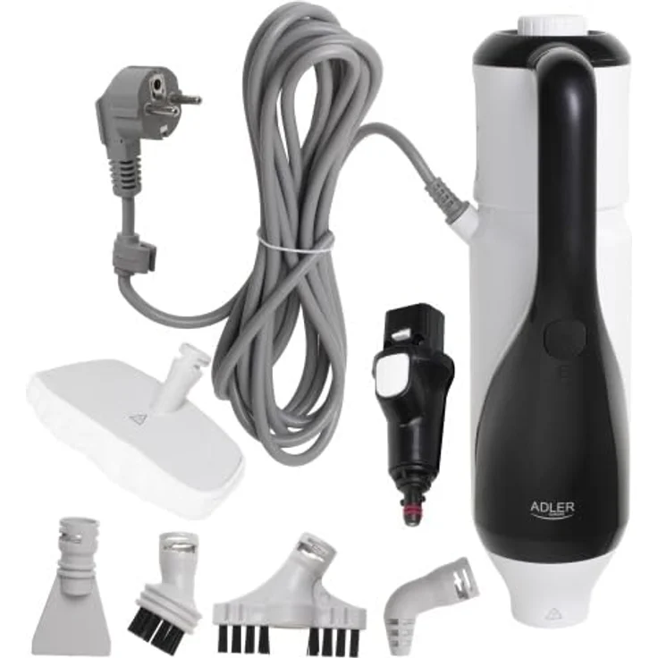 Adler Dampfreiniger AD 7072, 1500 W, Universal Dampfmopp mit 3 Dampfintensitätsstufen, weiß/schwarz – Bild 9