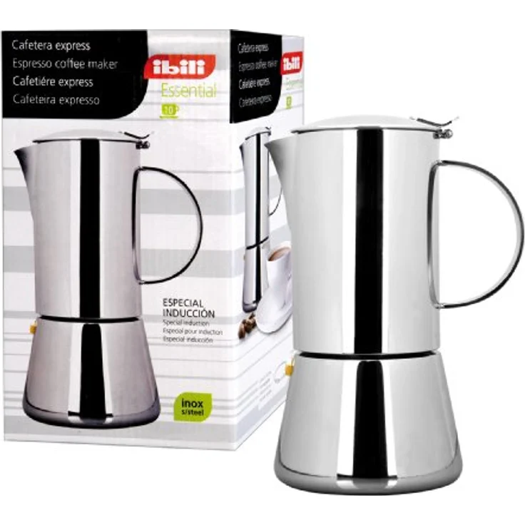 ibili 620310 Espressokocher''Essential'' für 10 Tassen aus Edelstahl – Bild 2