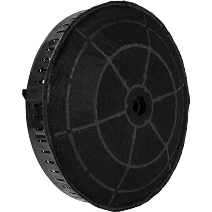 vhbw 4x Aktivkohlefilter kompatibel mit Elica 208355404731, 208355404730, 208355404733, 208355404732, 208355404734 Dunstabzugshaube - 17,2 cm, Schwarz – Bild 3