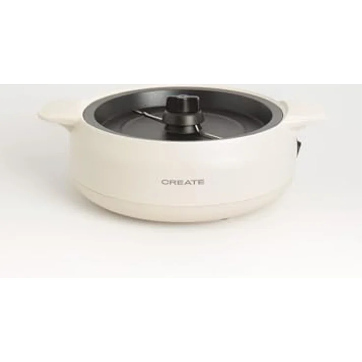 CREATE Popcorn Maker Studio, Popcornmaschine mit Butterschmelzer, cremeweiß, einfache Bedienung, 100g Mais in 5 Minuten, 500W – Bild 3