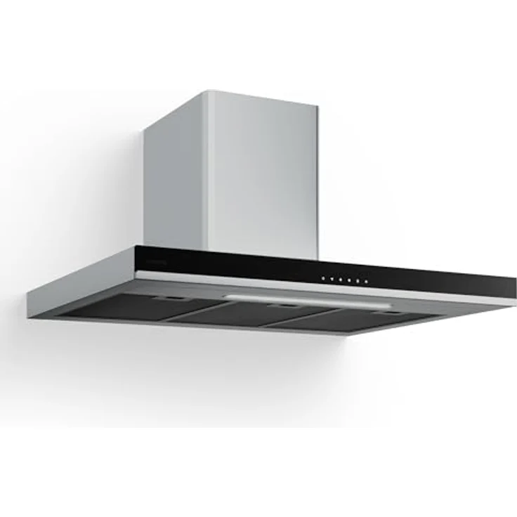 Klarstein Verosteel Dunstabzugshaube 90cm, 881,6 m³/h, A++, Touch-Bedienung, LED-Beleuchtung, Edelstahl & Glas, 3+Boost Stufen, leise, spülmaschinenfester Filter – Bild 1