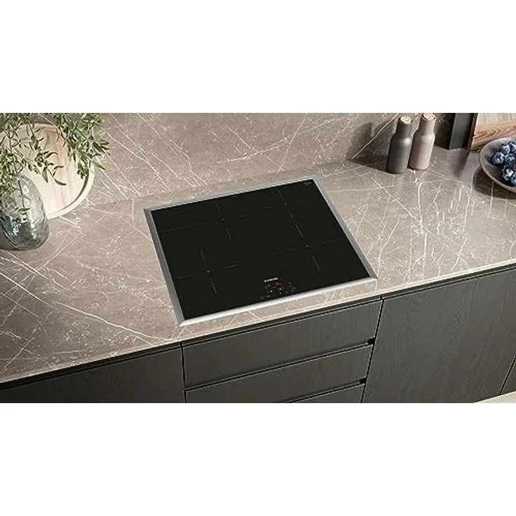 Siemens EH645BFB6E iQ300, Induktionskochfeld, 60 cm, Schwarz, Mit Rahmen aufliegend, TouchControl, powerBoost, Timer, Kindersicherung – Bild 3