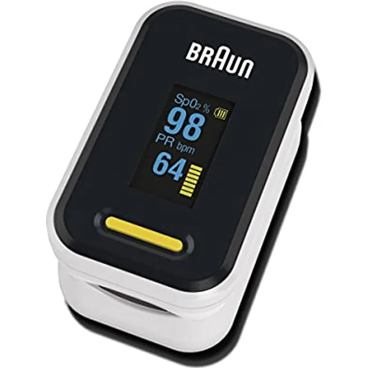 Braun Healthcare Pulsoximeter 1 (Sauerstoffsättigung, Blutsauerstoffgehalt, klinisch genaues) YK-81CEU