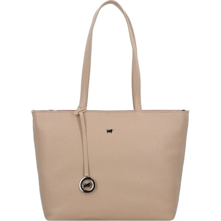 Braun Büffel Hanna Shopper Tasche S, 100% Leder, 38 cm, beige