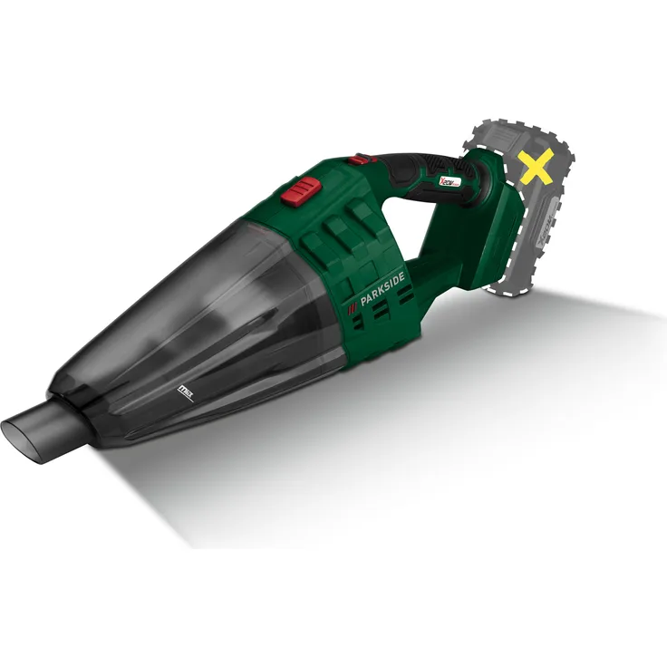 PARKSIDE® Rozbaleno PHSSA 20-Li C1, 20V Akku-Handstaubsauger mit Bodendüse, 4-teiligem Düsen-Set und beutellosem Fangbehälter