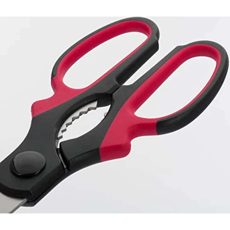 Westmark Universal-Haushaltsschere, Schneidklingenlänge: 7 cm, Rostfreier Edelstahl-Kunststoff, Schwarz-Rot-Silber, 13752280 – Bild 3