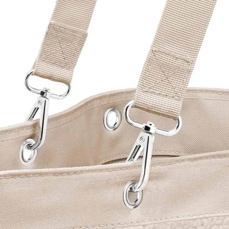 REISENTHEL® Einkaufsshopper shopper XL, Teddy-Stoff in sand, 35l Volumen, mit Reißverschluss und Innentasche – Bild 5