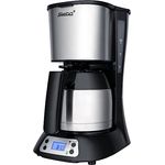 Steba Filterkaffeemaschine mit Thermokanne für ca. 8 Tassen à 125 ml, Wassertank mit ca. 1 Liter, integrierter Tropfstopp, elektronische Steuerung, 900 Watt, KM F3 Thermo