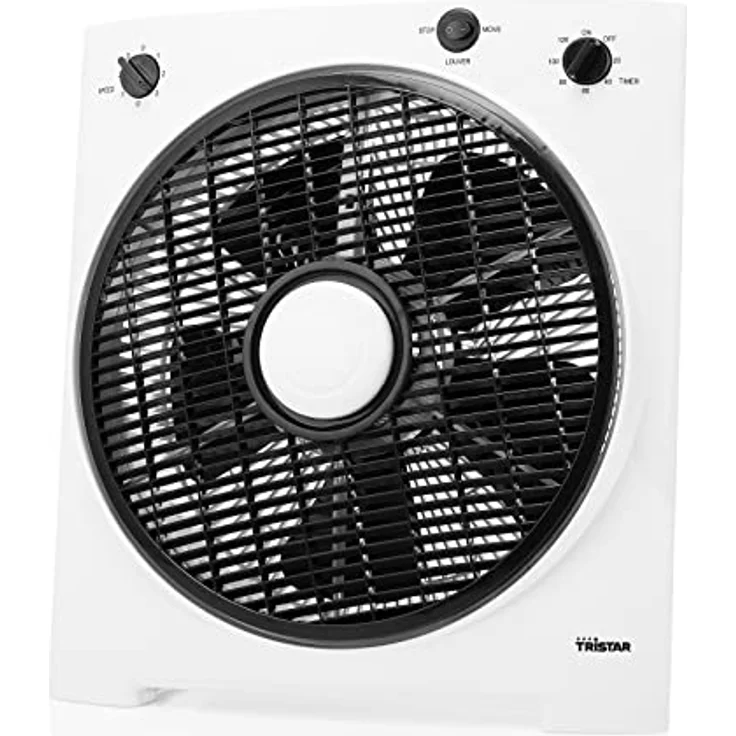 Tristar VE-5858 3 Leistungsstufen und oszillierendem Gitter, Drehrichtung des Luftstroms einstellbar, Timerfunktion für automatische Abschaltung, 30 cm Ø, 40 W, Weiß – Bild 4