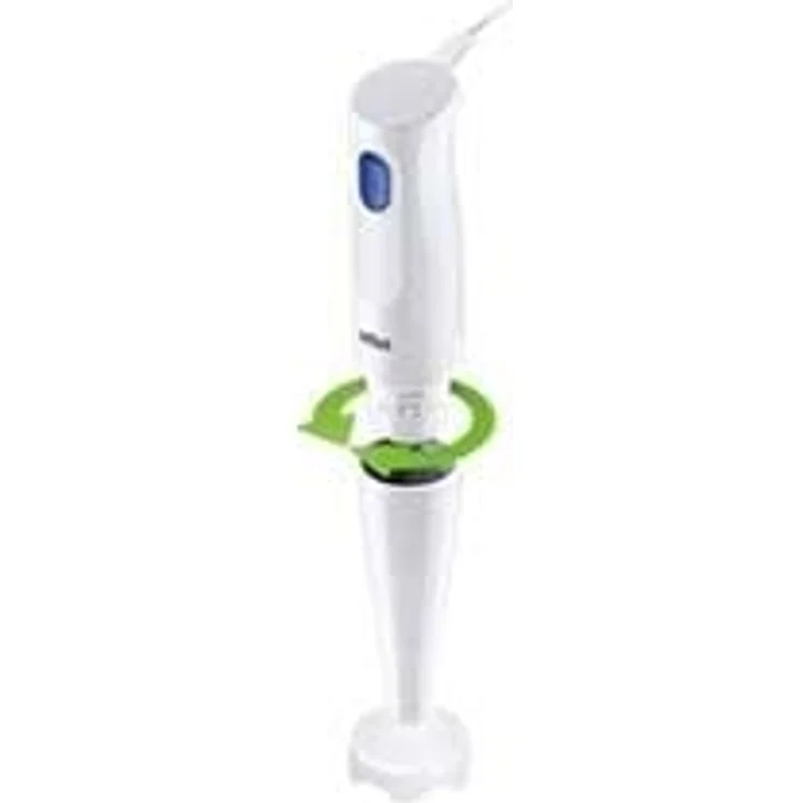 Braun MQ10.000P Stabmixer, 450 Watt, 1 Geschwindigkeit, EasyTwist System, Kunststoff-Fuß, weiß, blau – Bild 3