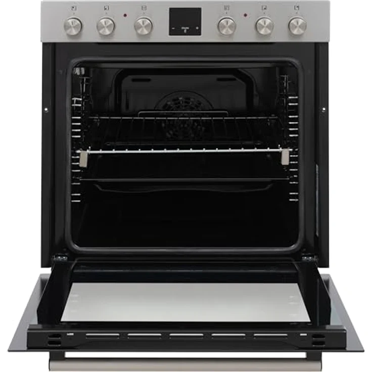 Telefunken B-HS-75-C-I Einbauherd-Set, Elektro-Herd-Kochfeld-Kombination mit 78L Backofen, Ober-Unterhitze und Umluft, glaskeramisches Kochfeld mit 4 Zonen, 60 cm, Teleskopauszug – Bild 4