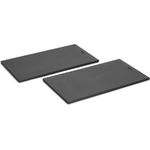 WOLL Frühstücksbrett Woll Cut & Serve, 27 x 15 cm, 2-tlg. Frühstücksset, Holzpapierfaser, (2-St), aus FSC®-zertifiziertem Papierverbundstoff, elegant auf den Tisch platzierbar