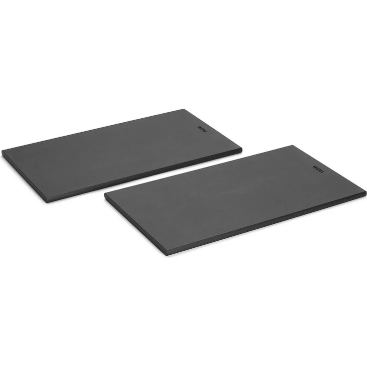 WOLL Frühstücksbrett Woll Cut & Serve, 27 x 15 cm, 2-tlg. Frühstücksset, Holzpapierfaser, (2-St), aus FSC®-zertifiziertem Papierverbundstoff, elegant auf den Tisch platzierbar