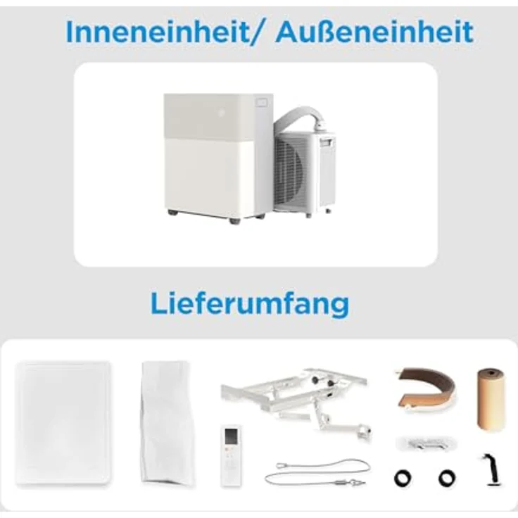Midea PortaSplit Klimaanlage, 12.000 BTU, 3,5 kW, Kühlen & Heizen für Räume bis 42 m², Energieeffizienz A++/A+ – Bild 7
