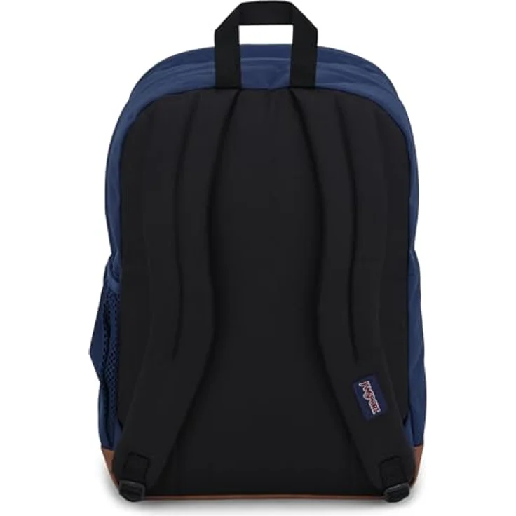Jansport Cool Student Freizeitrucksack mit 15-Zoll Laptopfach, Kunstlederbesatz, ergonomische Schultergurte, schwarz – Bild 6