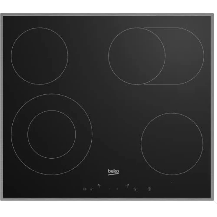Beko EB 9741 XHL, Kochfeld, Einbaugerät, Autark ja, Betriebsart elektrisch, Anzahl Kochstellen 4, Breite 57,6 cm – Bild 1