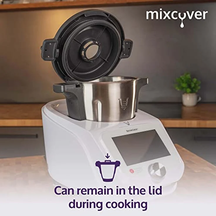 mixcover Deckelhalter kompatibel mit Monsieur Cuisine Connect und Monsieur Cuisine Smart Deckel, Tropfschutz zum Aufstellen und Abtropfen, Zubehör für Monsieur Cuisine Connect Monsieur Cuisine Smart – Bild 3