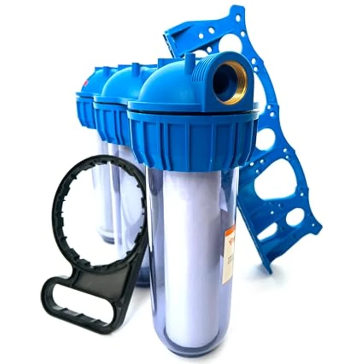 IBO 003482, Untertischwasserfilter, transparenter Kunststoff mit Hochleistungsfiltern, Blau – Bild 9