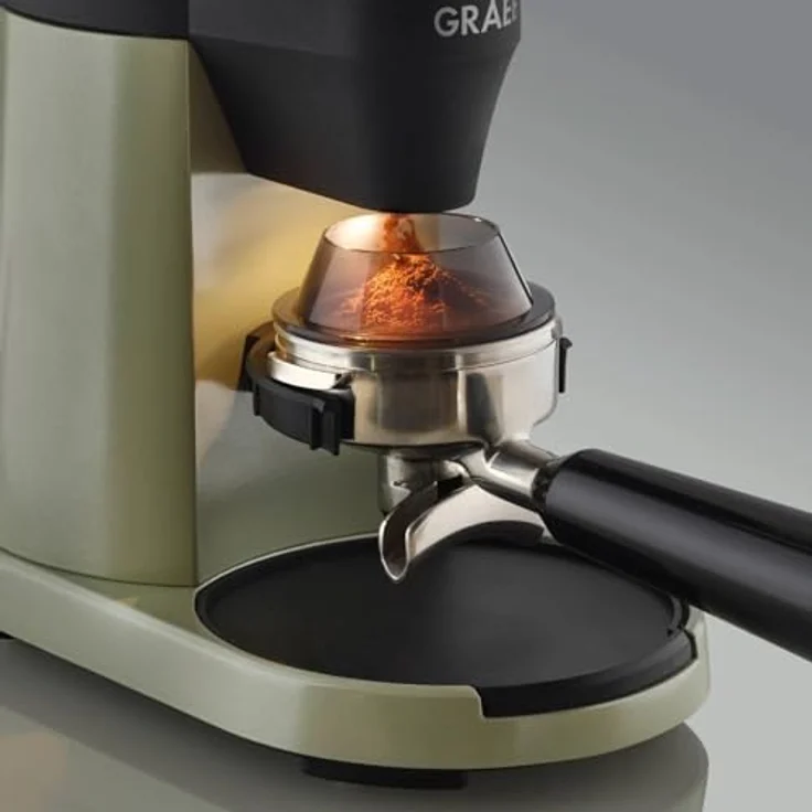 GRAEF Kaffeemühle CM8007 | elektrische Bohnenmühle mit LED Beleuchtung | 40 Mahlgradeinstellungen | 350g Füllmenge | pistazie – Bild 3
