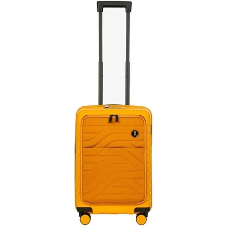 Brics by Ulisse - 4-Rollen-Kabinentrolley mit Vortasche 55 cm erw. USB Mango