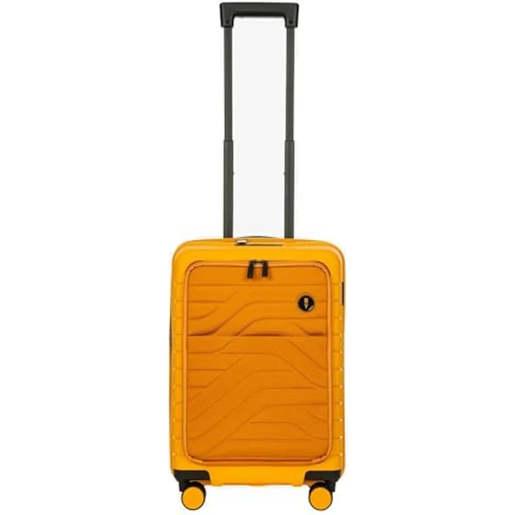 Brics by Ulisse - 4-Rollen-Kabinentrolley mit Vortasche 55 cm erw. USB Mango – Bild 1