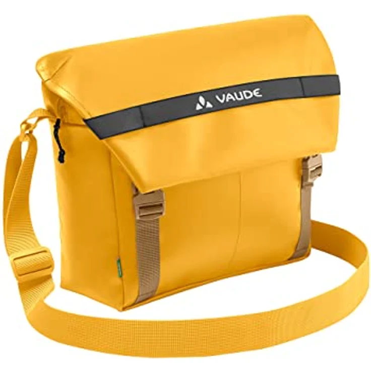 VAUDE Mineo 9 Messenger-Tasche, praktische Office-Tasche mit Trolley-Aufsteckfunktion und bluesign®-zertifiziertem Material, 9 l, schwarz – Bild 1