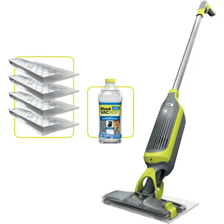 Shark VacMop VM200EU 2-in-1 Nass-Trocken-Akkusauger und Sprühmopp, kabellos, beutellos, leichte Handhabung, vollständige Reinigung mit einem Einwegpad
