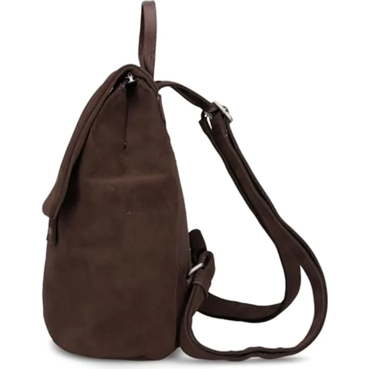 Zwei Mademoiselle.M City Rucksack, 29 cm, braun, 100% Polyurethan, kompakte Größe 24 cm x 13 cm – Bild 5