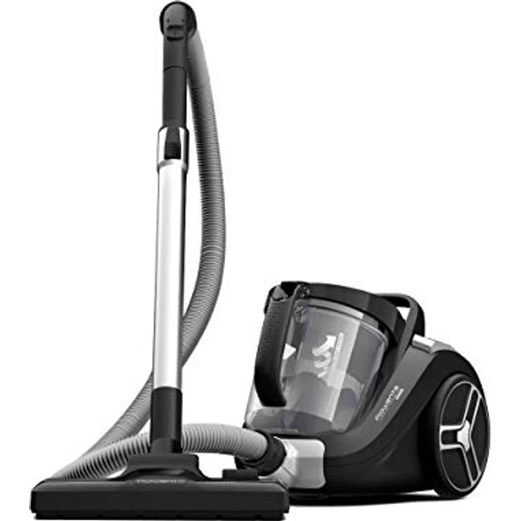 Rowenta RO4825 Compact Power XXL | Beutelloser Staubsauger | 2,5L Staubvolumen | Leise | Kompaktes Design | Extreme Saugleistung | Vacuum-Cleaner | Hocheffizienter Saugkopf | Schwarz-Grau – Bild 4