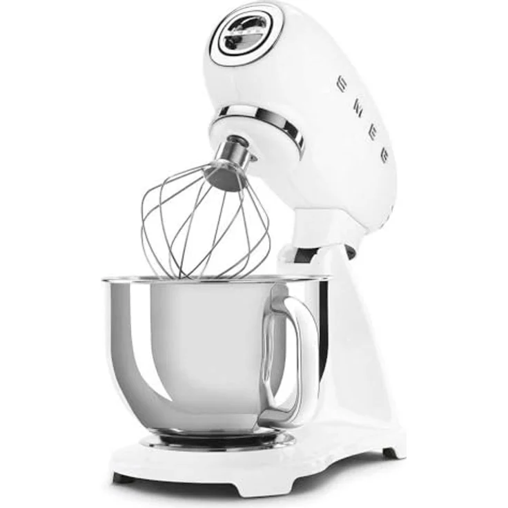 Smeg SMF03WHEU Küchenmaschine mit Direktantrieb, 800W, 4,8 L Edelstahlschüssel, weiß, Serie: SMF03 – Bild 4