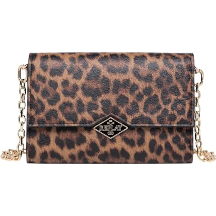 Replay Clutch Geldbörse 18 cm, braun, 100% Polyurethan