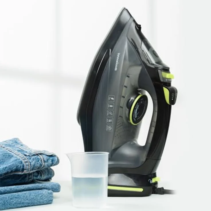 InnovaGoods® Kabelloses Dampfbügeleisen, 2400 W, doppelte horizontale/vertikale Ausrichtung, 320 ml, inklusive Ladestation, Bügelstation - Blau – Bild 2
