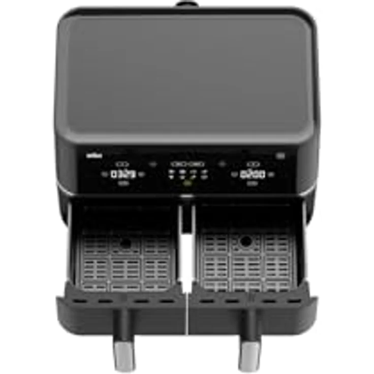 Braun Heißluftfritteuse TwinCook TD 5030 I BK, 2400 W, schwarz, mit Programmablauf- und Restzeitanzeige – Bild 2