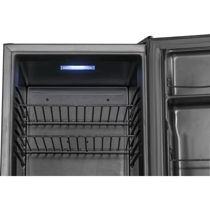 METRO Professional Minibar GMB1045B, 45 L, leiser Betrieb mit LED-Beleuchtung, 2 verstellbare Einlegeböden, umkehrbare Tür, schwarz – Bild 5