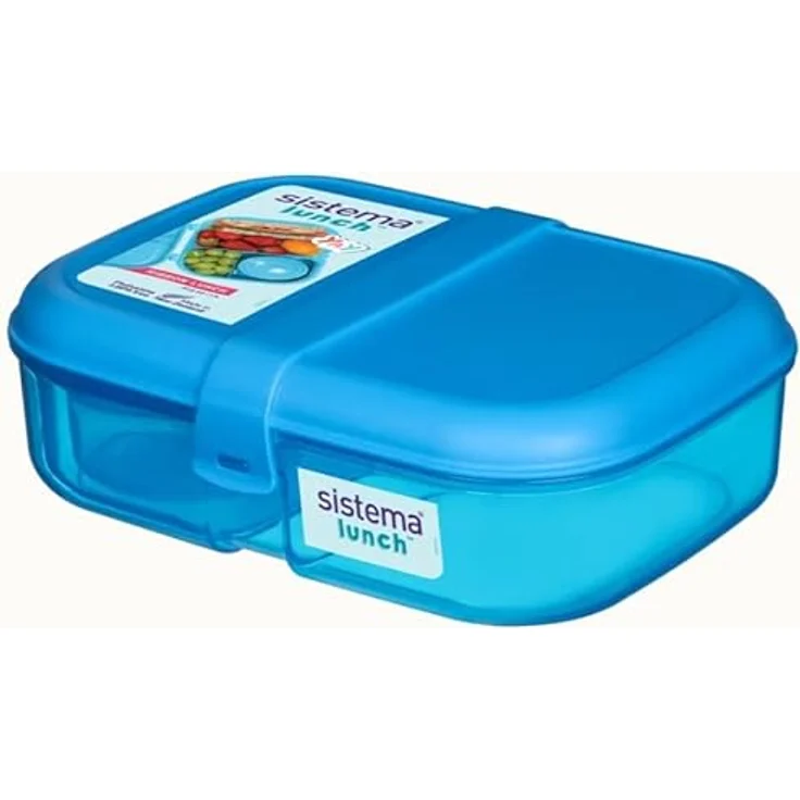 Sistema RIBBON LUNCH 1.1 L, Pink Lunchbox mit beweglichem Fach und 130 ml Mini Bite, aus 35% recyceltem Kunststoff – Bild 2