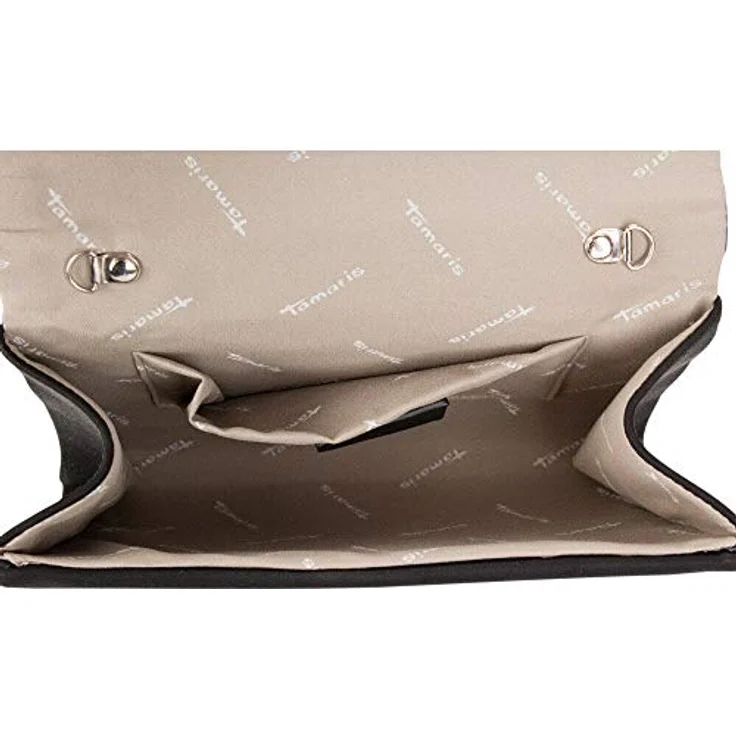 Tamaris Clutch Amalia, elegante Clutch in schwarz mit abnehmbarer Kette, 22 cm x 14 cm x 5,5 cm – Bild 5