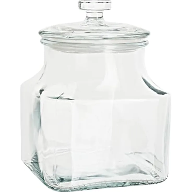 VBS Vorratsglas/Bonbonglas, ca. 900 ml, Glasbehälter mit Deckel, ideal für Küche, Süßigkeiten, Aufbewahrung