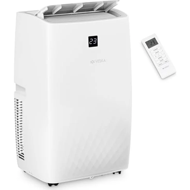 VESKA Mobile Klimaanlage FDP35-3033ZPWR5, 12000 BTU/h (3,5 kW) 4in1 mit WiFi/App, Fernbedienung, 24h-Timer, Luftentfeuchter – Bild 1