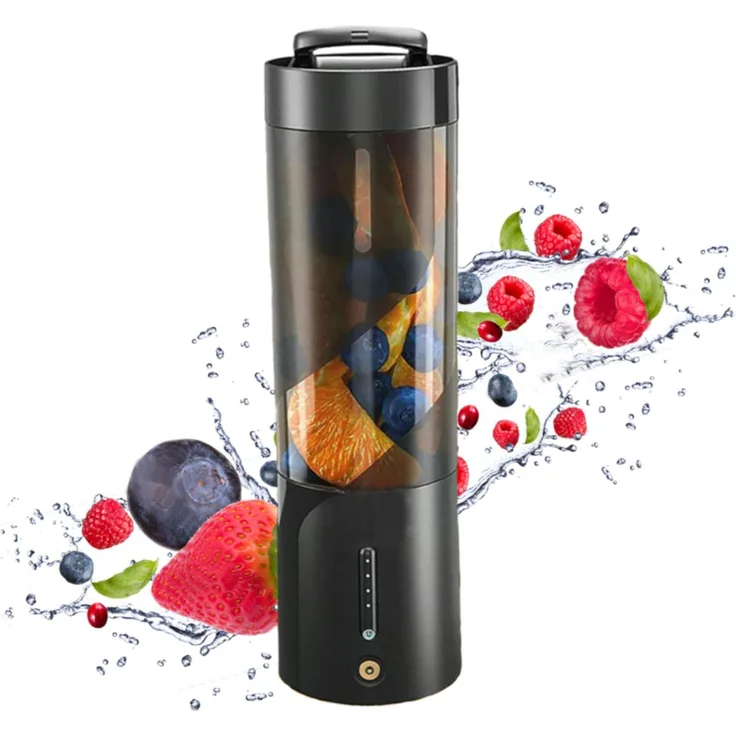 TEKOO Akku-Smoothie-Maker tragbarer Standmixer mit 4000mAh Akku, 450 ml Fassungsvermögen, 6 Edelstahl-Klingen, BPA-frei