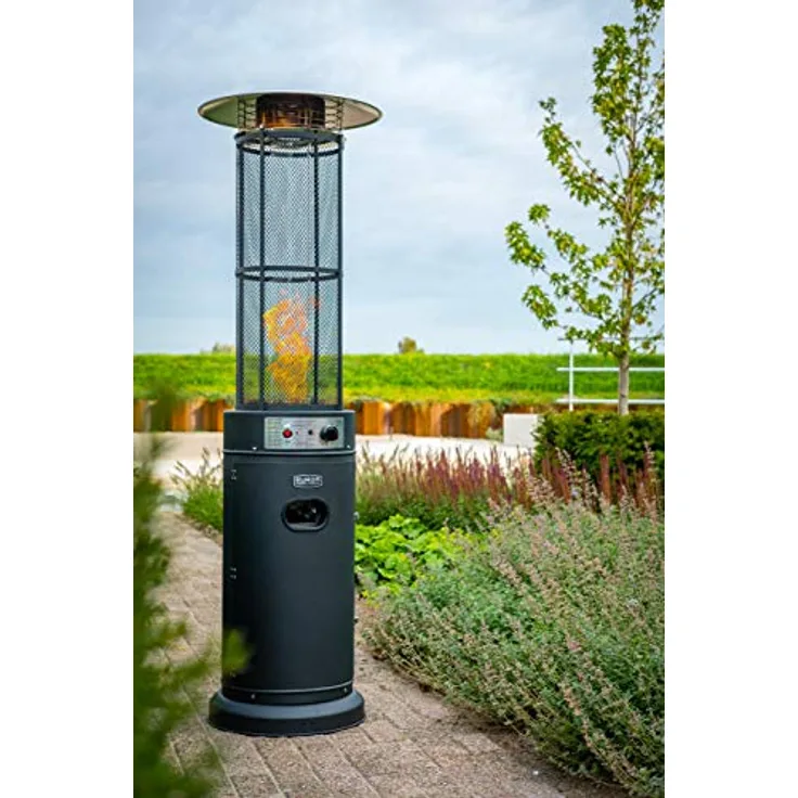 Eurom Flammenheizer Round, 11000 Watt, Heizgerät für 60-75 m², Butan/Propan, Metall