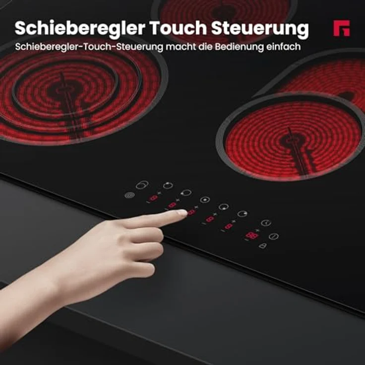 GASLAND CH90BF Glaskeramikkochfeld, 90 cm, 5 Kochzonen, 8500 W, Touch-Steuerung, Dreifach- und Ovalzonen, integrierter Timer – Bild 4